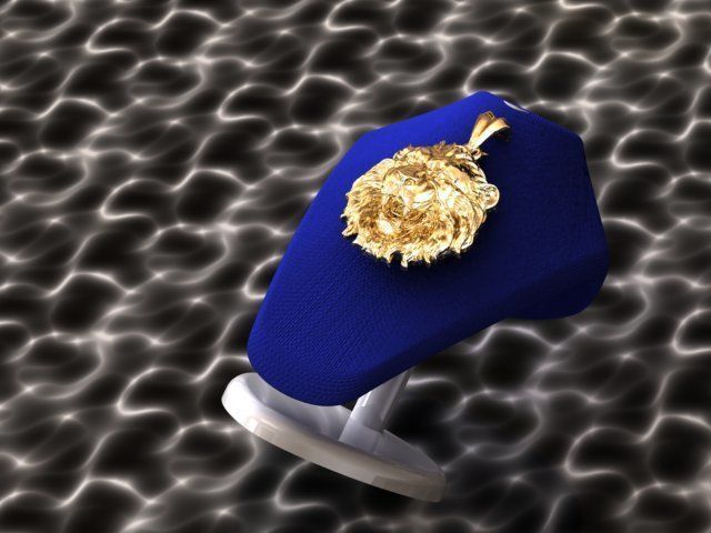 Lion jewel pendant 3d  3D model_3