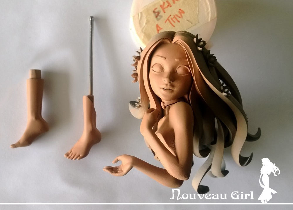 Nouveau Girl - 3D Printable Model 3D print model_15