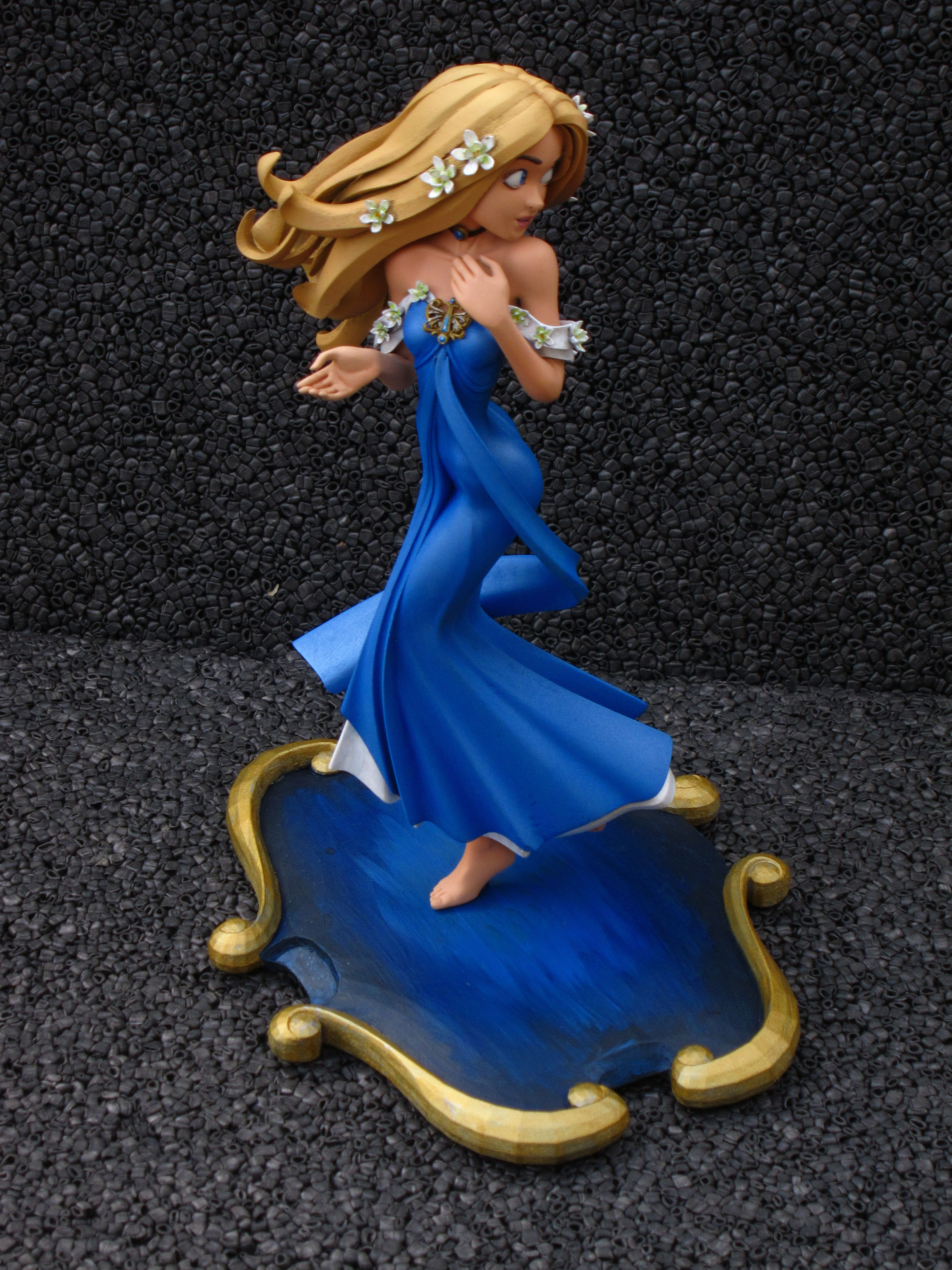 Nouveau Girl - 3D Printable Model 3D print model_14