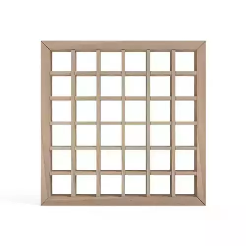 Masukoshi wooden frame with squares 3D print model