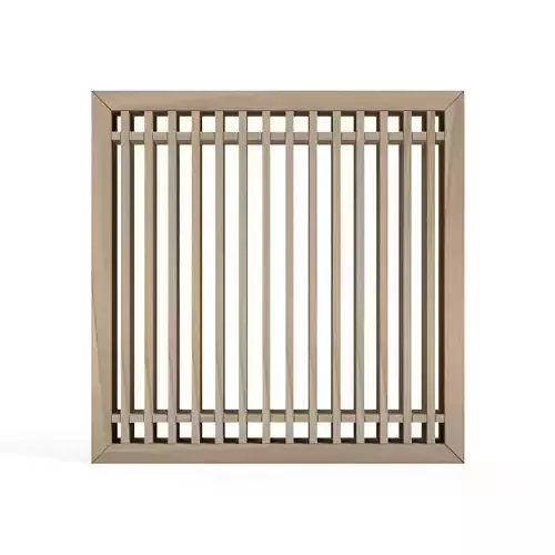 Senbonkoshi hickory wood ceiling fan grille 3D print model
