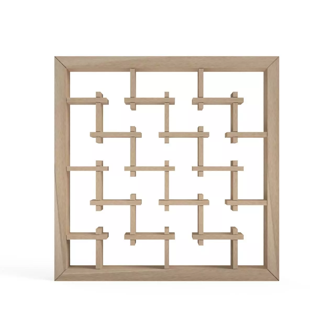 Kasurigumi-part3 wooden frame with squares 3D print model