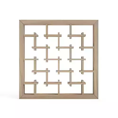 Kasurigumi-part3 wooden frame with squares 3D print model