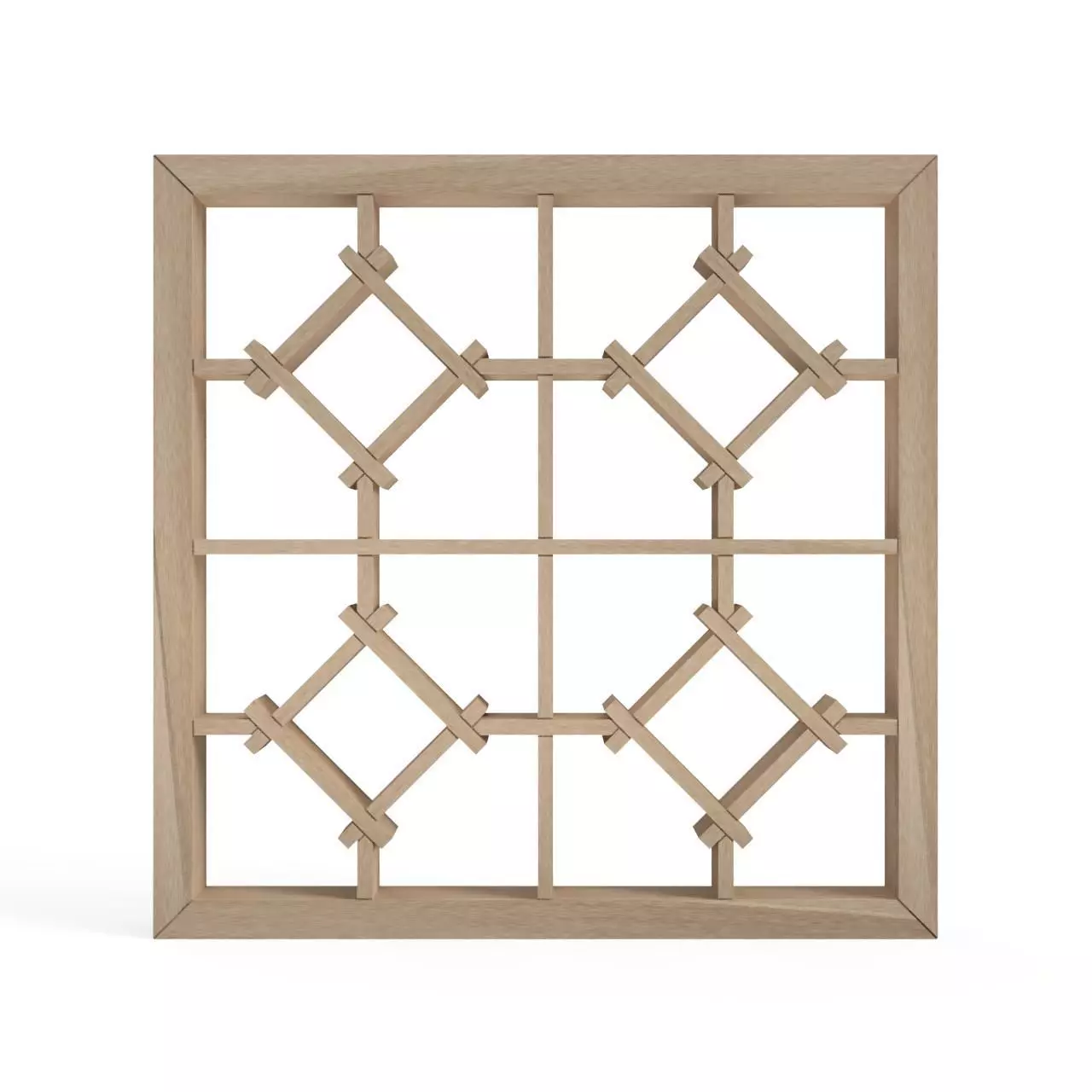 Chochinizutsutsunagi wooden frame with lattice design 3D print model_0