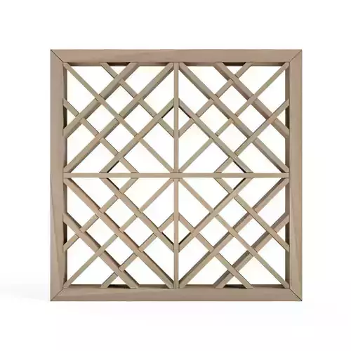Mimasutsunagi wooden lattice wall panel 3D print model