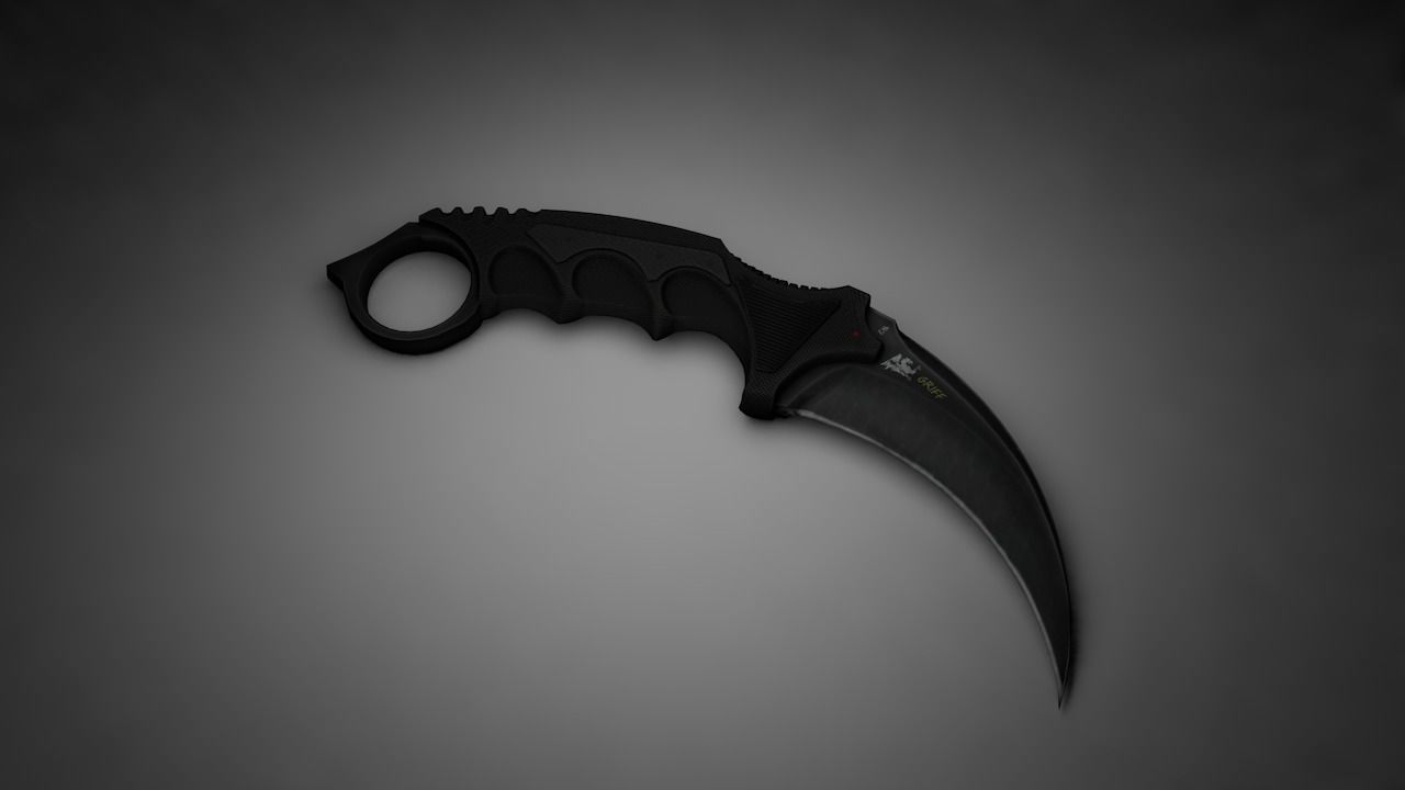 Kerambit of CS GO 3D model_0