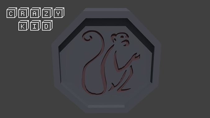 MOnkey talisman 3D print model
