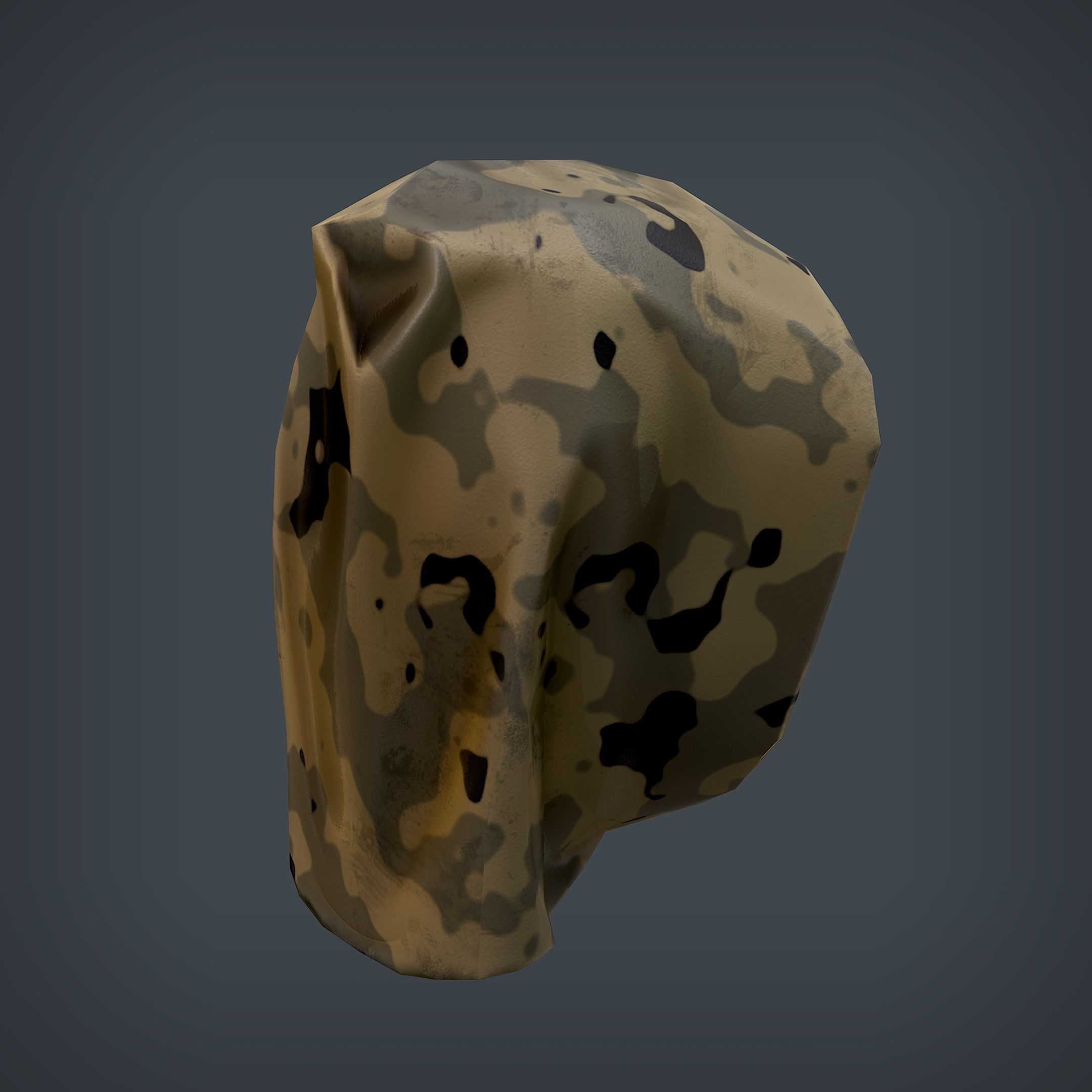 Halloween Mask Low-poly 3D model_3