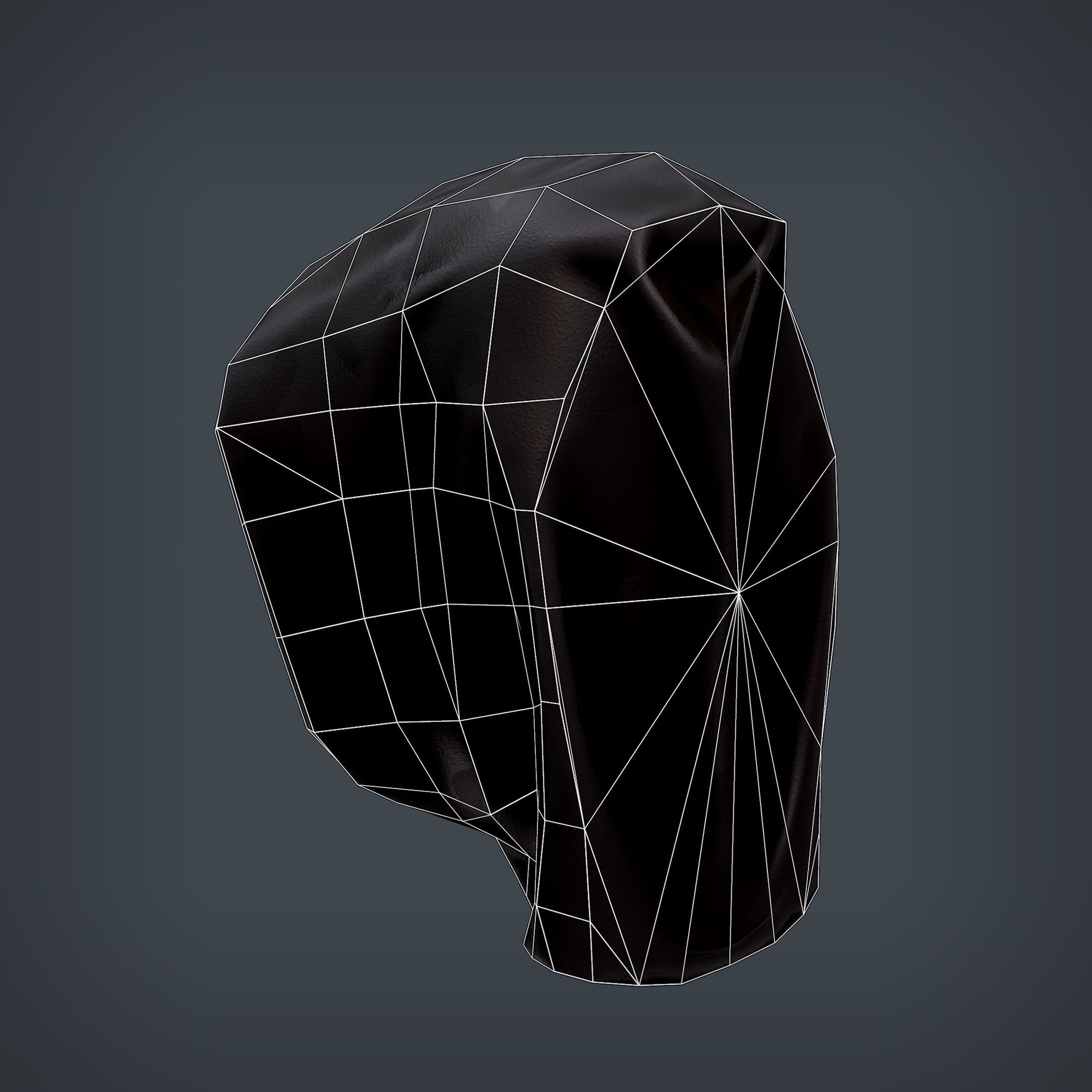 Halloween Mask Low-poly 3D model_8