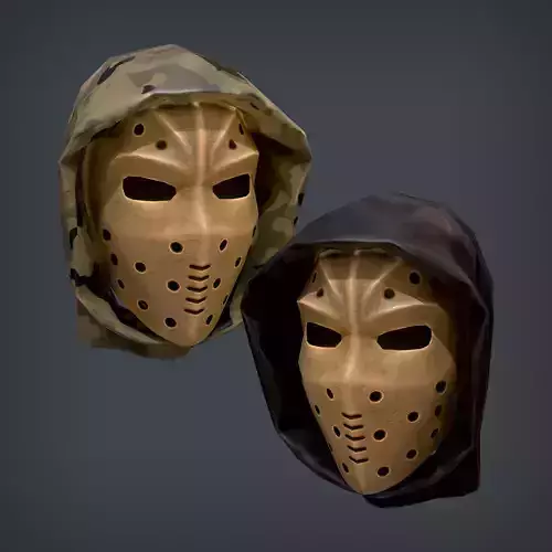 Halloween Mask Low-poly 3D model