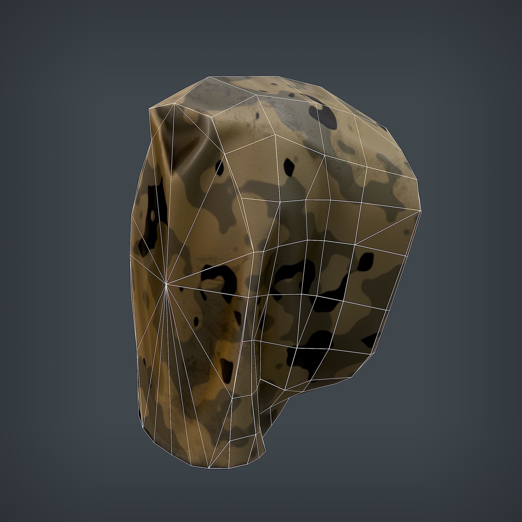Halloween Mask Low-poly 3D model_7