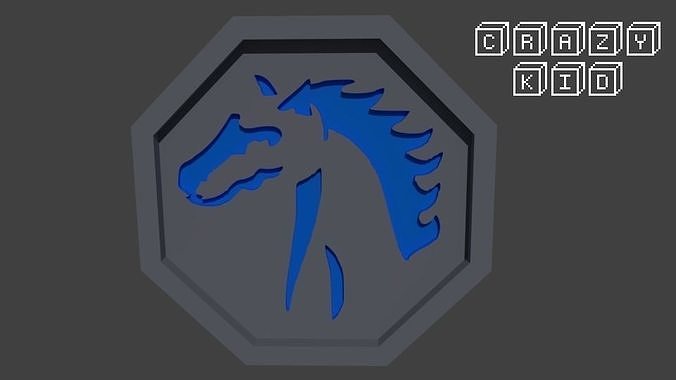 horse talisman 3D print model