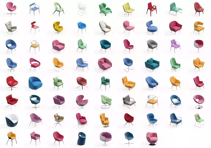 Armchair Modern Collection 70x 