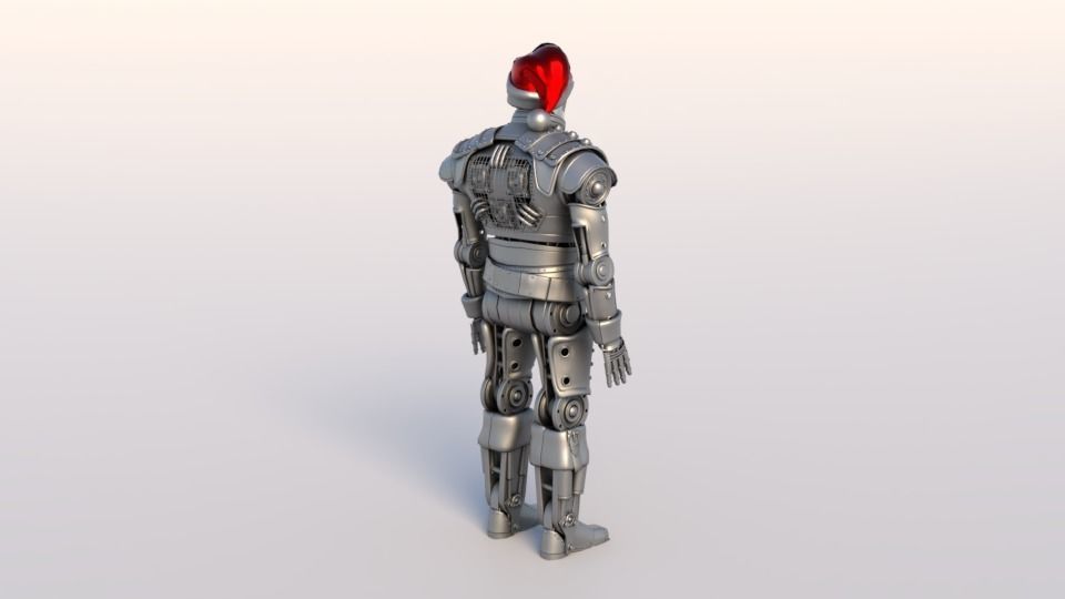 Robot Santa Claus 3D model_5