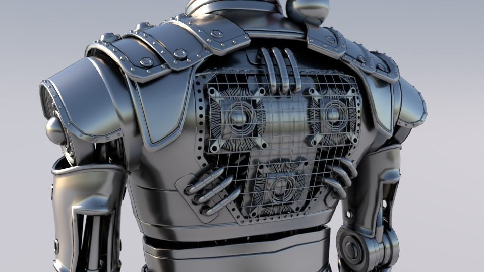 Robot Santa Claus 3D model_1