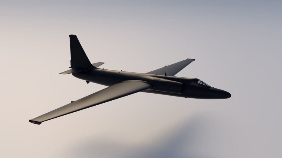 U2 Airplane 3D model CGTrader