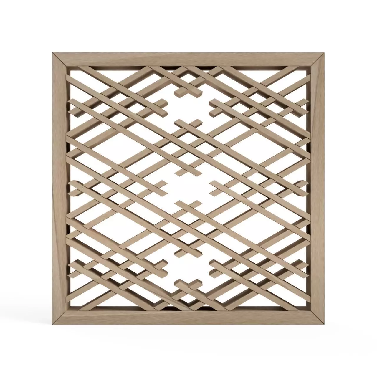 Izutsuwaribishi wooden lattice design 3D print model_0