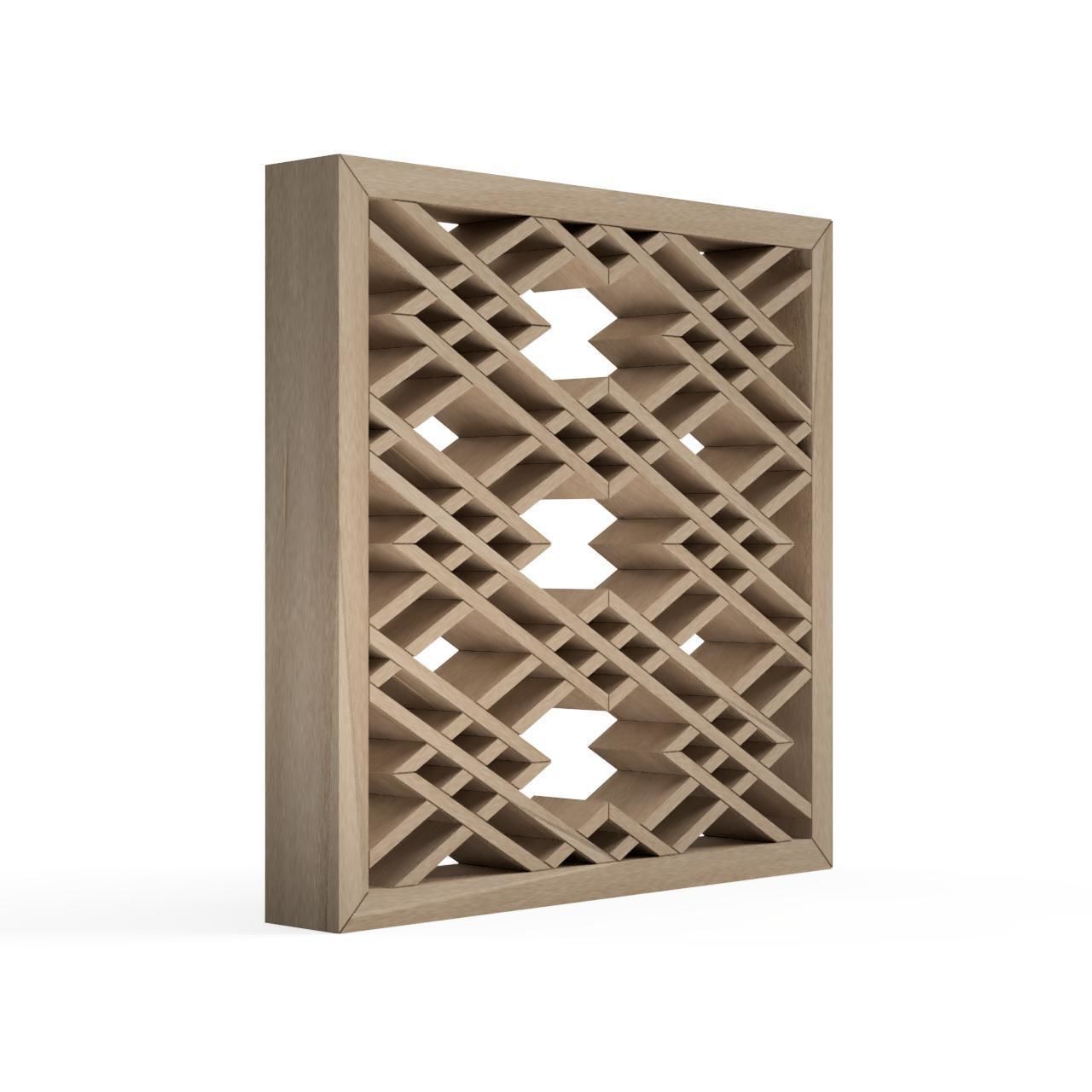 Waribishitsunagi lattice wall sconce 3D print model_2