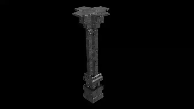 Realistic Temple pillar