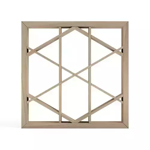 Kagome square frame - oak 3D print model