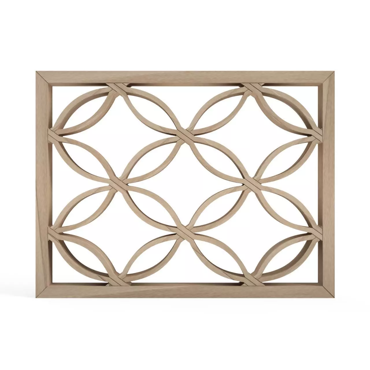 Hishishippo wooden frame with circular design 3D print model