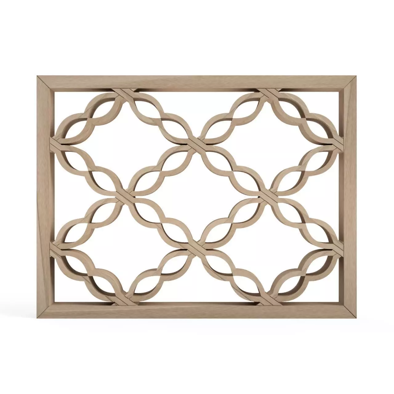 Botanbishi wooden frame with intricate design 3D print model