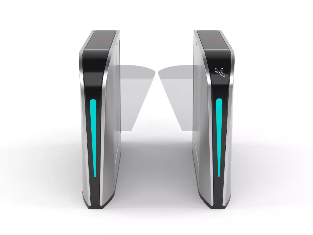 Automatic Turnstiles Gate 3D model_0