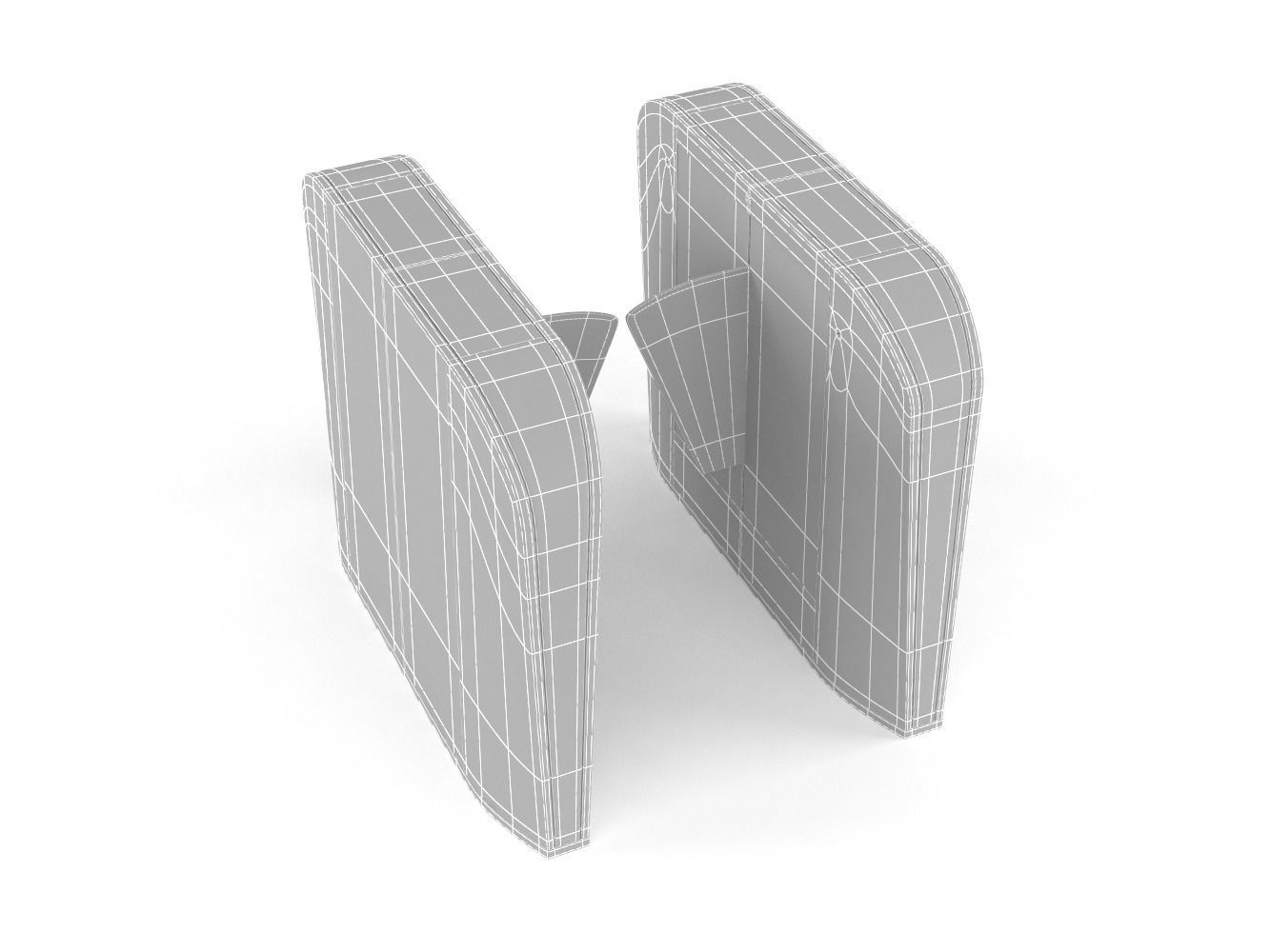 Automatic Turnstiles Gate 3D model_9