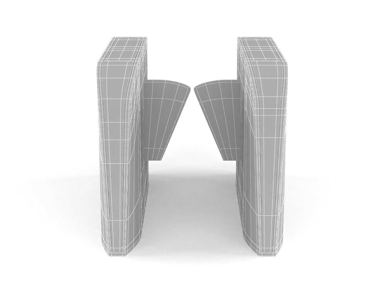 Automatic Turnstiles Gate 3D model_6