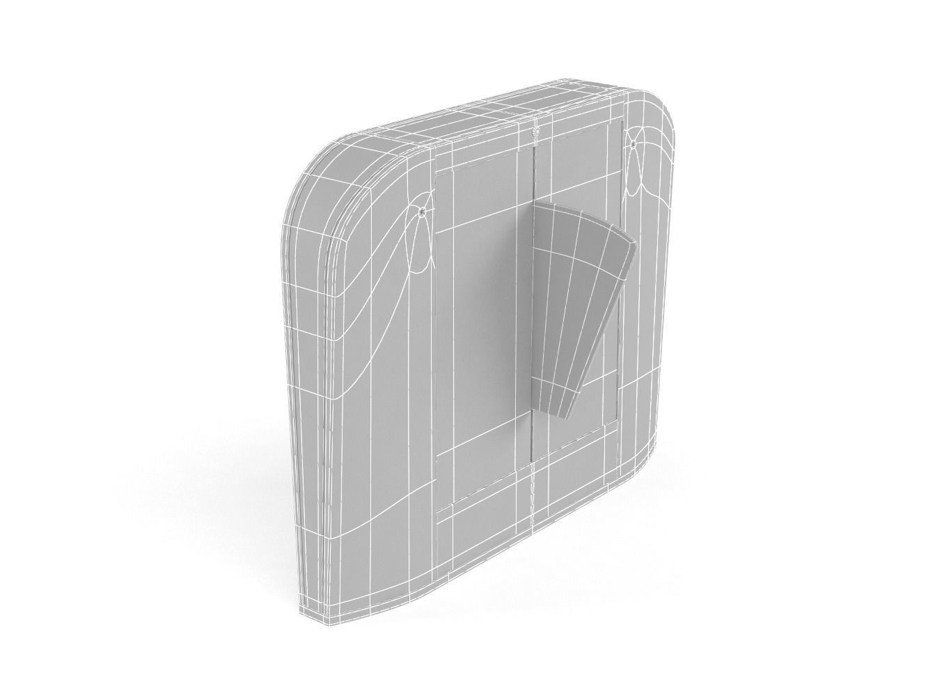 Automatic Turnstiles Gate 3D model_10