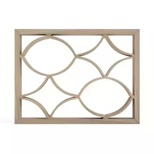 Aomikuzushi wooden frame with oval design 3D print model