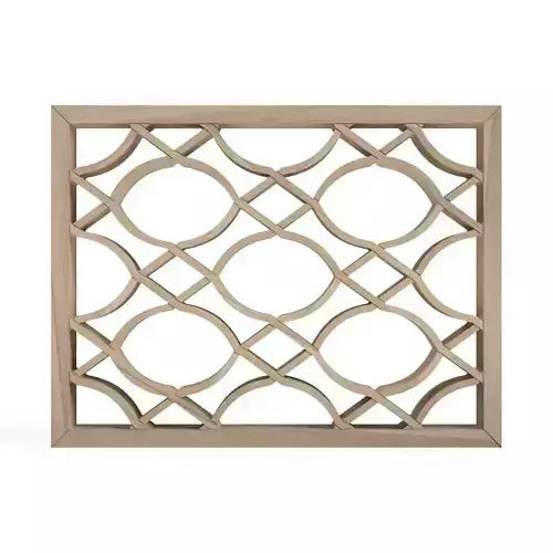 Marugatafutaebishi wooden frame with intricate design 3D print model