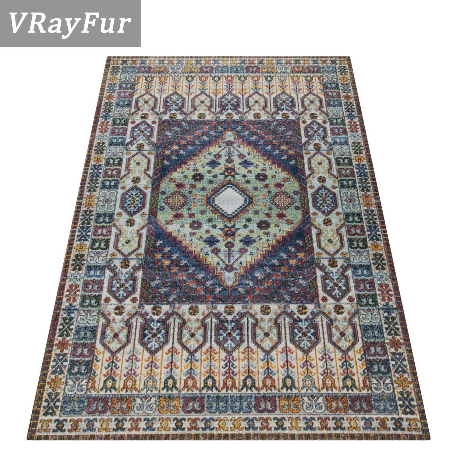 Rug Set 1587 3D model_2