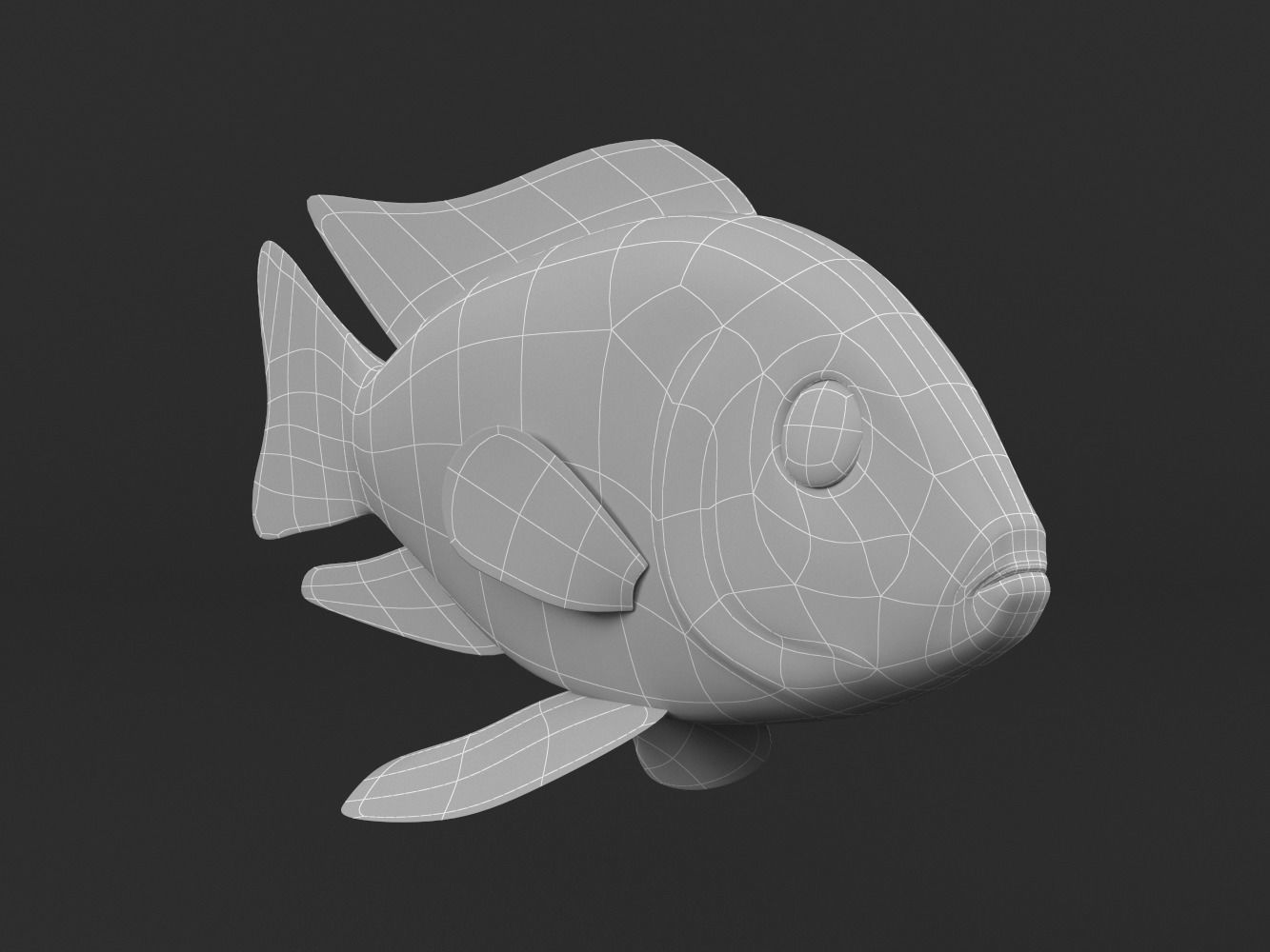 Cichlid Fish 3D model_9
