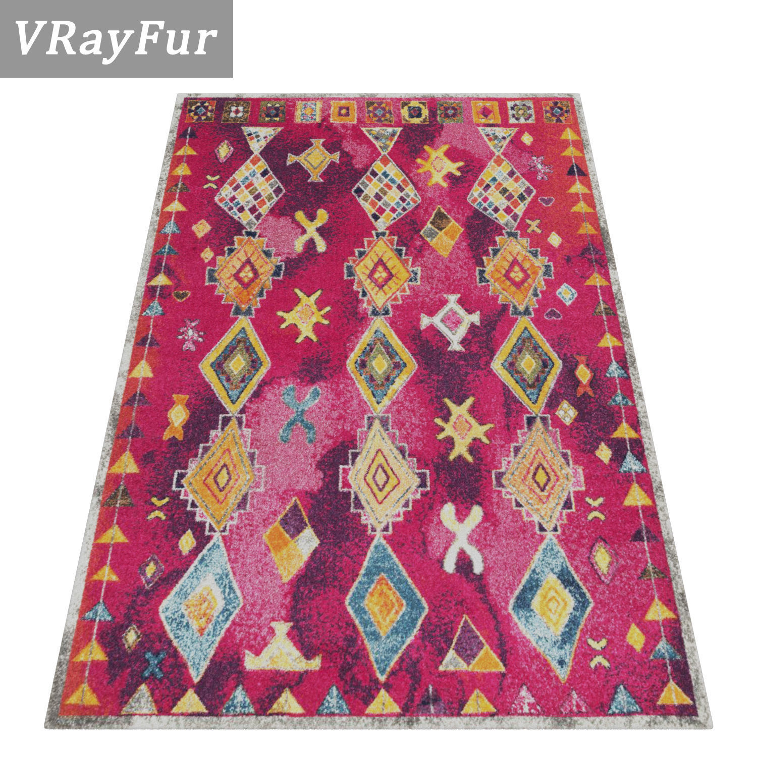Rug Set 1589 3D model_2