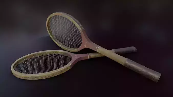 Old Dirty Tennis Racket