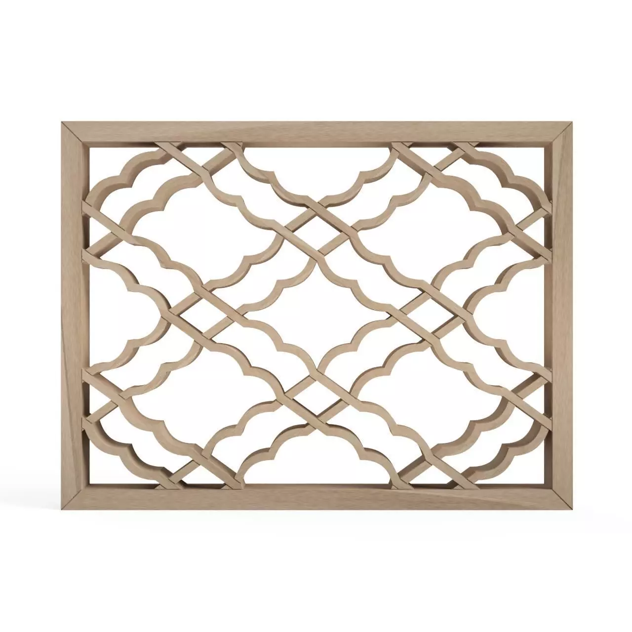 Kawarimokkobishi wooden lattice pattern 3D print model_0
