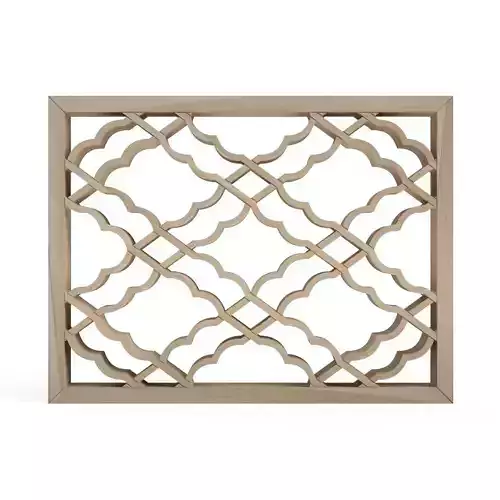 Kawarimokkobishi wooden lattice pattern 3D print model