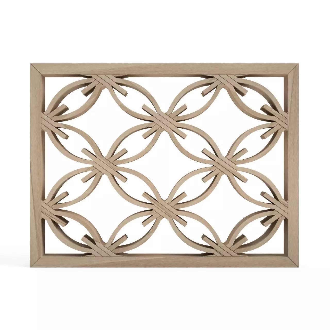 Hishishippokagero wooden frame with ornate design 3D print model_0