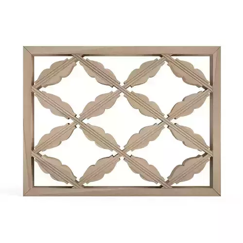 Hanagatabishi wooden frame with pattern 3D print model