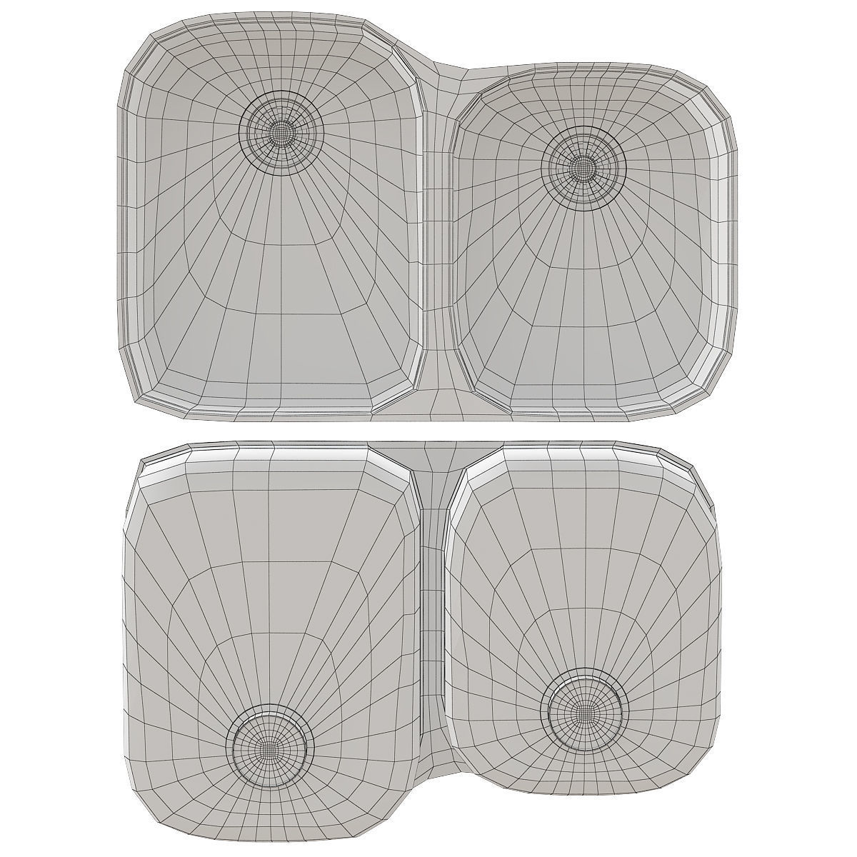 Washbasins Furniture 3d model Low-poly 3D model_2