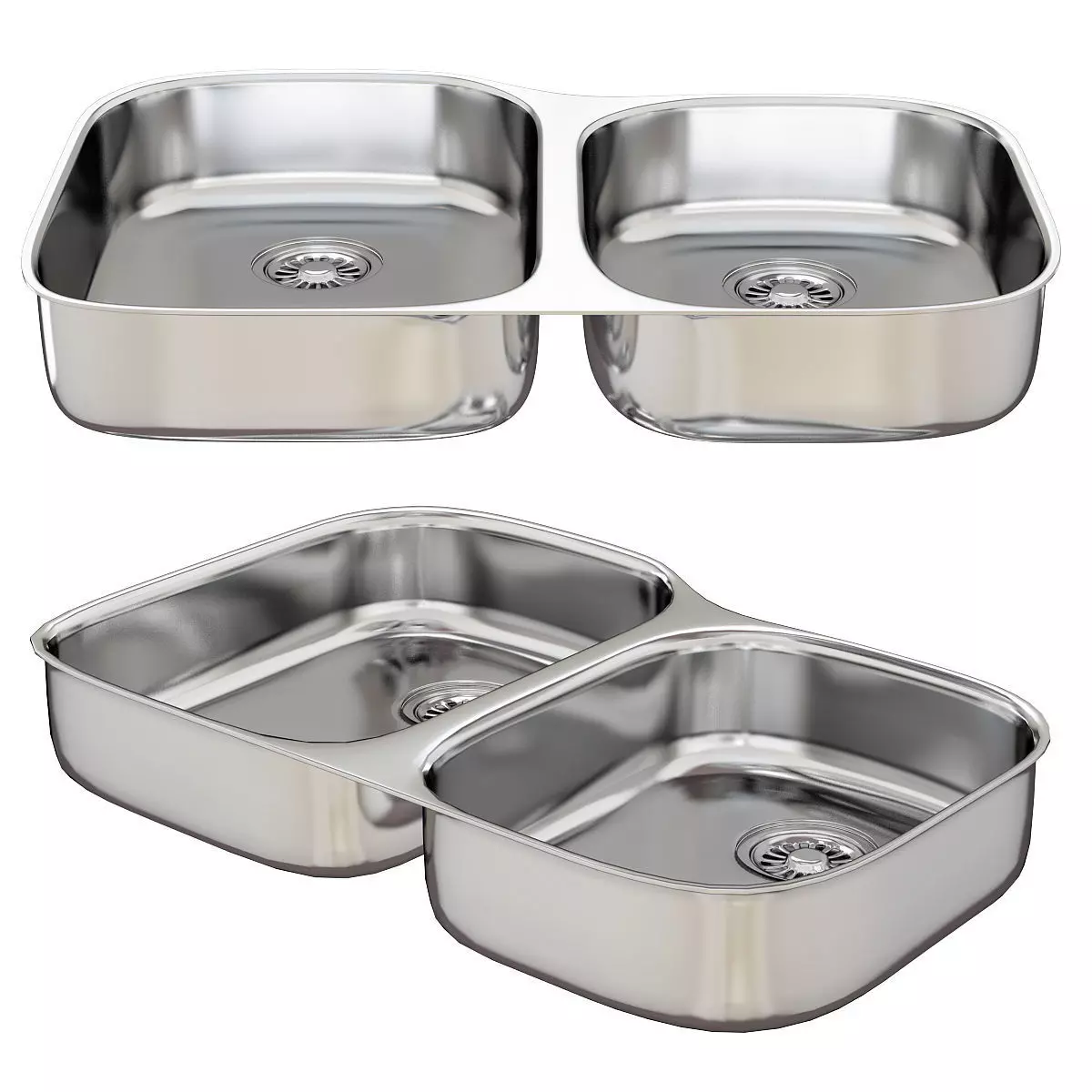 Washbasins Furniture 3d model Low-poly 3D model_0