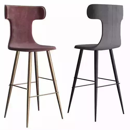 Holy - Sg Bar Stool low poly 3d model