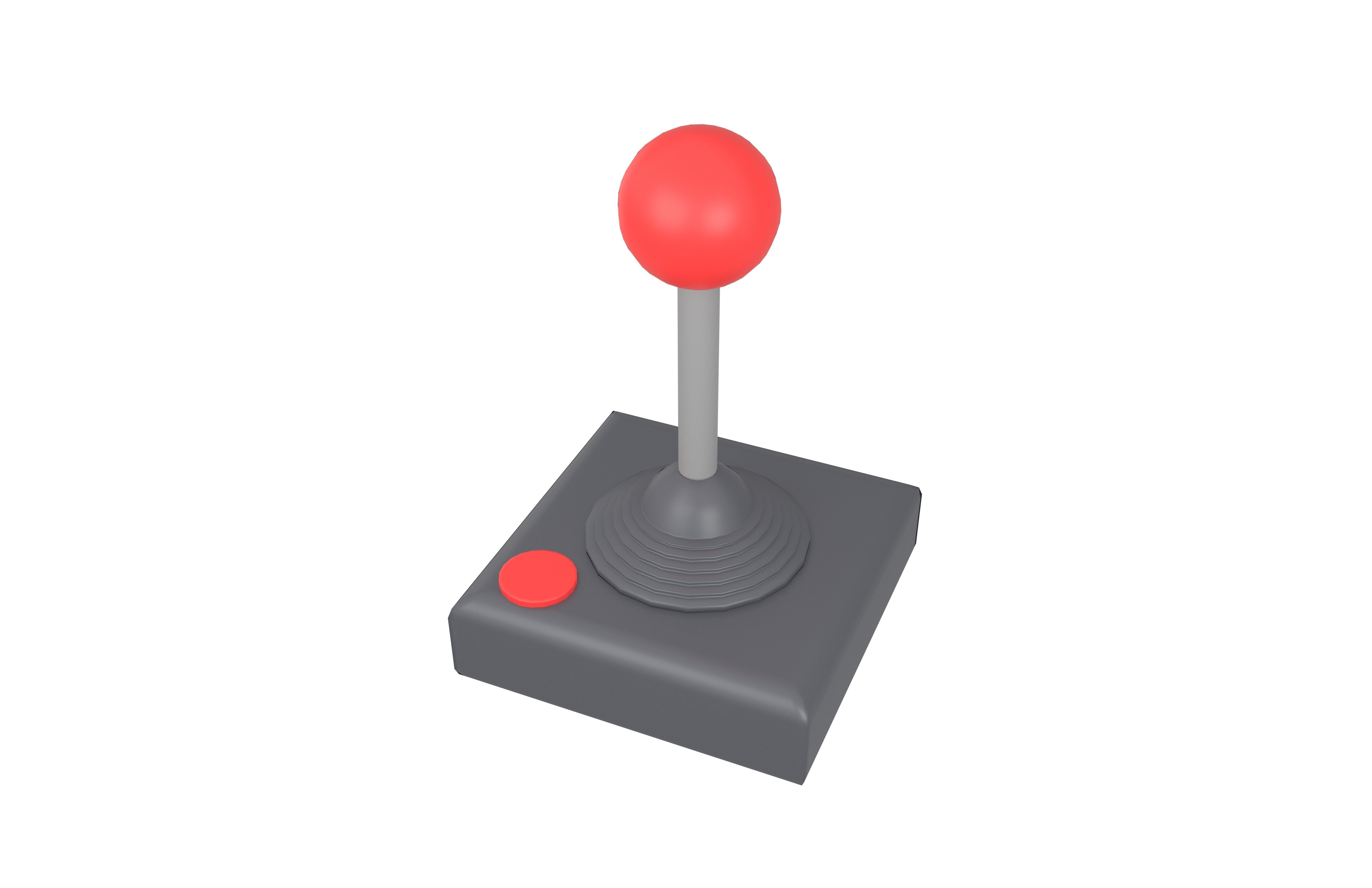 Joystick v1 001 Low-poly 3D model_2