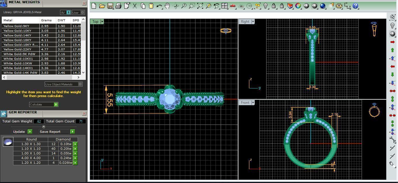 Solitaire Ring 10 3D print model_7