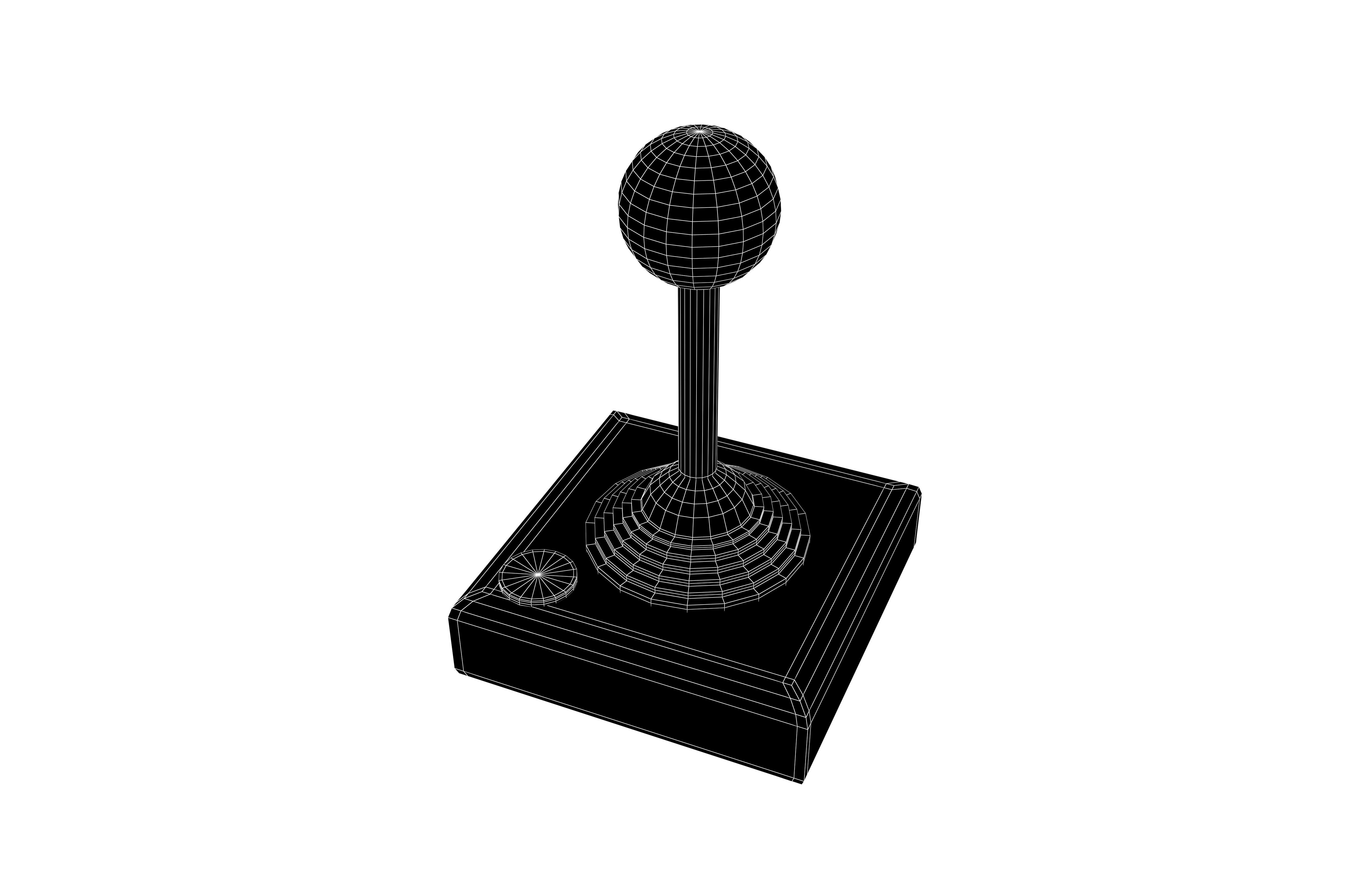 Joystick v2 001 Low-poly 3D model_6