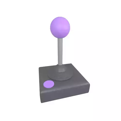Joystick v2 004 Low-poly 3D model