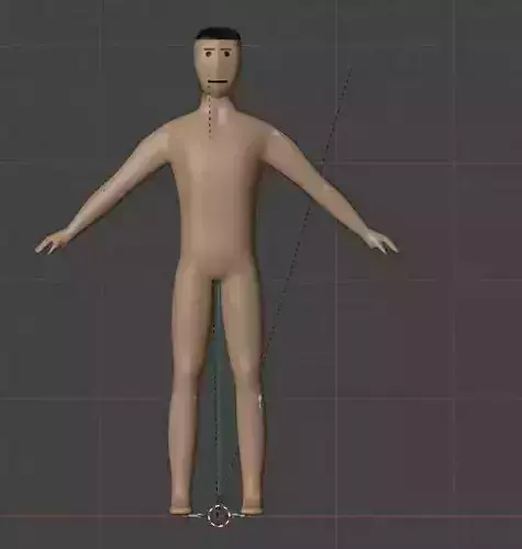 Cartoon character rigged mesh ready for animation
