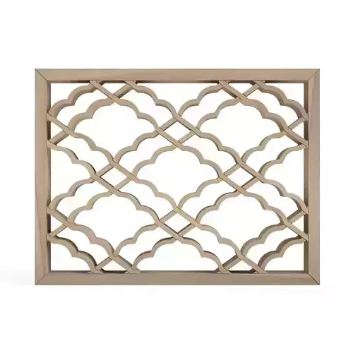 Ginnanbishi wooden lattice pattern 3D print model