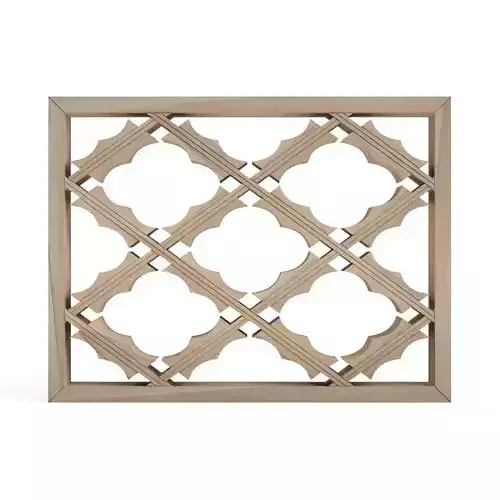Hanagatamokkobishi lattice wall sconce 3D print model